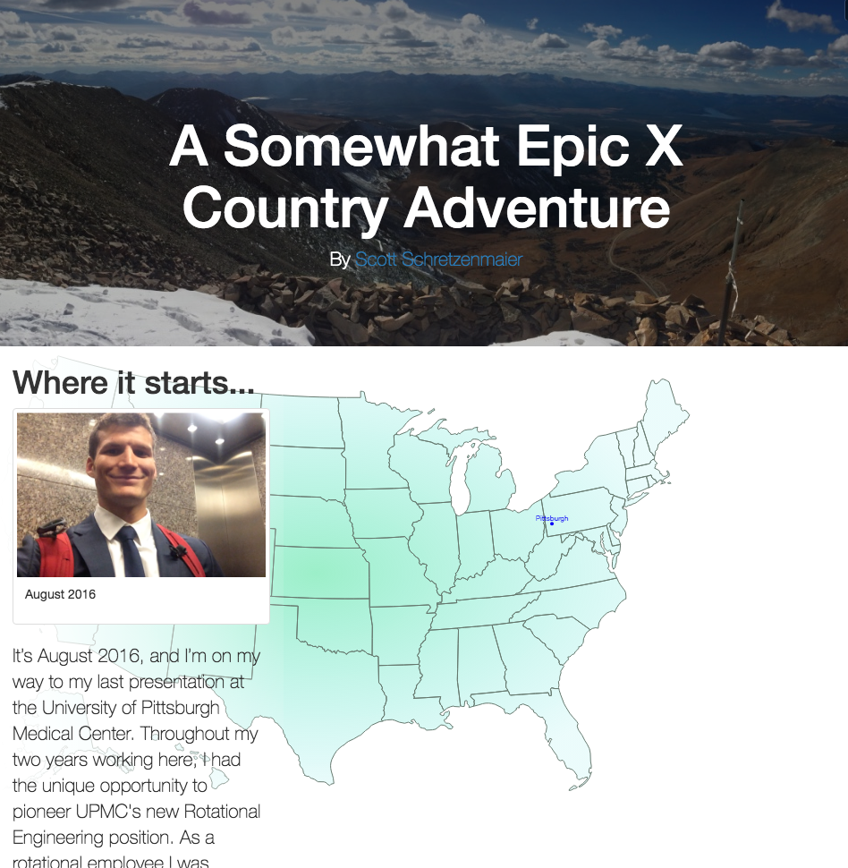 Cross Country Adventure Homepage